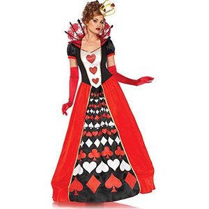 Leg Avenue Deluxe Queen of Hearts kostuums voor volwassenen, meerkleurig, XL (EUR 46-48)
