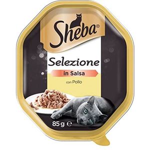 Sheba Selectie in saus met heerlijke kip 85 g, kattenvoer, 22 val in de val