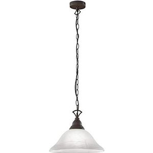 Reality Leuchten Country R30871024 Hanglamp, metaal, albast, wit