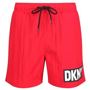 DKNY Short de bain pour homme en nylon à séchage rapide Rouge, Rouge, XL