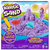 Kinetic Sand 6024397 Kasteel-zandbak, 450 g kinetisch zand, speelgoed voor kinderen, creatieve vrije tijd, kunststof, model en willekeurige kleur