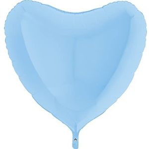 Hart ballon hart vorm foil ballon Mylar (91 cm, 36 inch), blauw mat