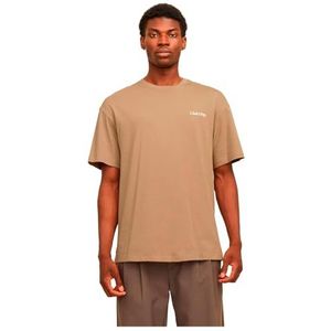 Jack & Jones Jjebradley Graphic Tee Ss O-hals Noos Jjebradley Ss O-Neck Noos grafisch T-shirt voor heren (1 stuk), Koriander