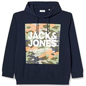 JACK&JONES PLUS jjpete shape heren hoodie, marineblauw blazer