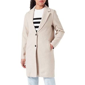 ONLY ONLCARRIE Bonded Coat Otw Noos Vest, Humus/Detail: Melange, M voor dames, humus/detail: Melange, M, Humus/detail: Melange