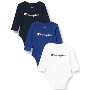 Champion Bodysuit voor kinderen (verpakking van 3), Marineblauw/wit/marineblauw