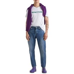 United Colors of Benetton T-shirt met korte mouwen voor heren, Wit 939