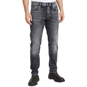 G-STAR RAW 3301 heren rechte gestreepte jeans, Faded Bullit C293-b466, 34W/38L