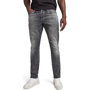 G-STAR RAW 3301 heren rechte gestreepte jeans, Faded Bullit C293-b466, 34W/38L