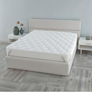 Toppers DREAM matelassé avec élastiques, blanc, pour lit double, 180 x 200 cm