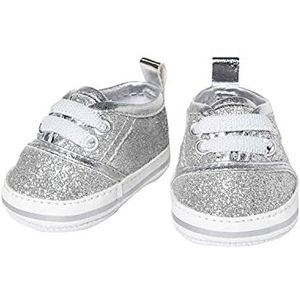 Heless - Sneakers met pailletten voor zilveren poppen - maat 38-45 cm - Chique schoenen met wow-effect voor speciale gelegenheden, 147