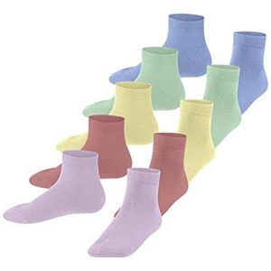 ESPRIT Solid-Mix 5-pack ademende sokken biologisch katoen laag op de huid mix effen fantasie ideaal voor casual outfits school multipack 5 paar, Veelkleurig (Sortiment 0030)