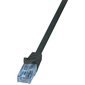 LogiLink CP3033U netwerkkabel 1 m Cat6a U/UTP (UTP) zwart - netwerkkabel (1 m, Cat6a, U/UTP (UTP), RJ-45, RJ-45, zwart)