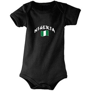 Supportershop Nigeria Body Unisex kinderen, zwart, FR: L (maat fabrikant: 12-18 maanden)