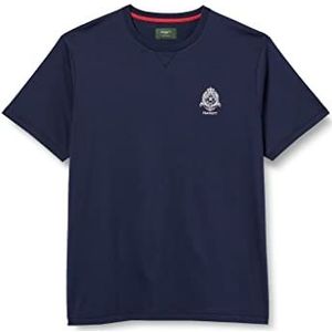 Hackett London Heritage T-shirt met logo, blazer, marineblauw, XS, blazer marineblauw