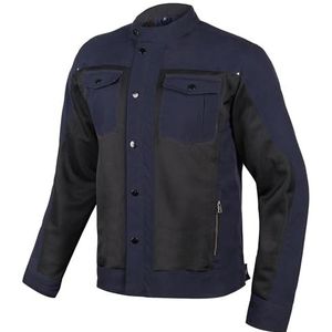 BROGER California SAS-TEC Protections, motorjack voor heren, mesh-panelen, 6 zakken, donkerblauw/zwart