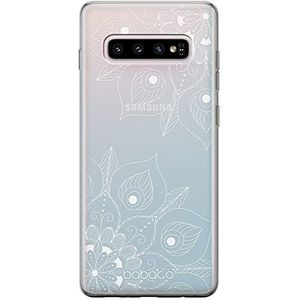 Beschermhoes voor Samsung S10 Plus, origineel en officieel gelicentieerd product Babaco, motief Mandalas 003, perfect aangepast aan de vorm van de mobiele telefoon, gedeeltelijk transparant