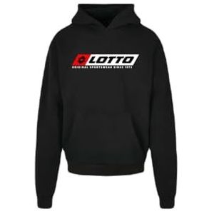 LOTTO Sweatshirt met capuchon voor heren (1 stuk), zwart.