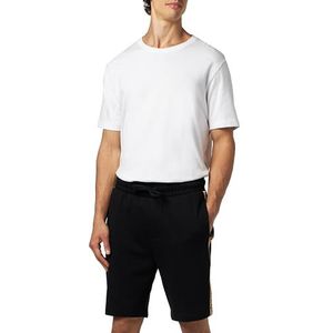 HUGO Sportieve shorts met logo loungeshort heren, Zwart 5