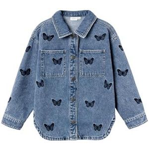 NAME IT Nkfelly Dnm Jacket 1712-za K Jeansjack voor meisjes, Medium Blue Denim