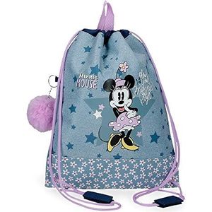 Disney Minnie Style Snacktas, blauw, 27 x 34 cm, polyester, blauw, Bolsa van Merienda, broodtas, Blauw, snacktas