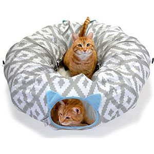 Kitty City Grote kattentunnel bed, kattenbed, pop-up bed, kattenspeelgoed