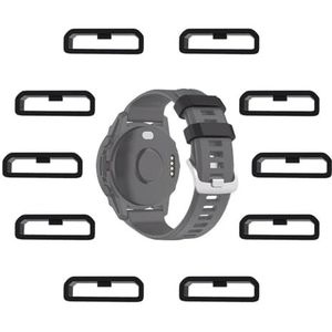 MTHGH 10 stuks 22 mm horlogebandlusjes voor Garmin Fenix 7/6/5/Forerunner 965/955/945/935/745/265/255 smartwatch, bevestigingsringen van zachte siliconen
