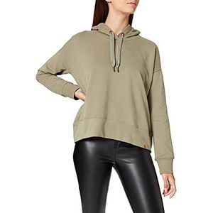 Camel Active Womenswear Pullover met capuchon voor, Licht Khaki.