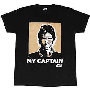 Star Wars Han Solo en Chewbacca Mijn Kapitein, Mijn CO-Pilot-Valentijnsdag T-shirt, volwassenen, Merce Ufficialee, mannen han solo