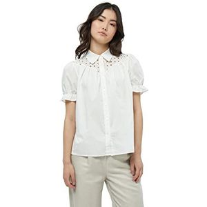 Minus Dottiline blouse voor dames, 235 Cloud Dancer