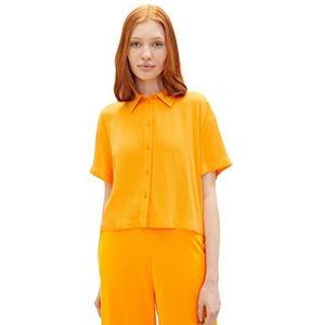 TOM TAILOR Denim 1036587 damesblouse, 31684 - Bright Mango Orange