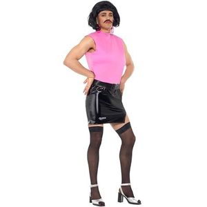 Smiffys 43192XL Queen Break Free kostuum, roze/zwart, maat XL