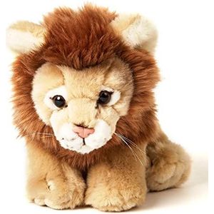 Uni-Toys Leeuw zittend - 19 cm (hoogte) - Wild pluche - knuffeldier