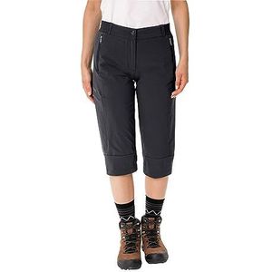 VAUDE Women's Farley Stretch Capri II Damesbroek, zwart.