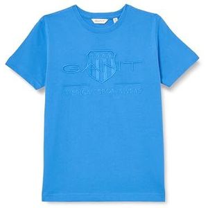 GANT Tonal As Ss T-shirt voor kinderen, uniseks, Oceaan Blauw, 176