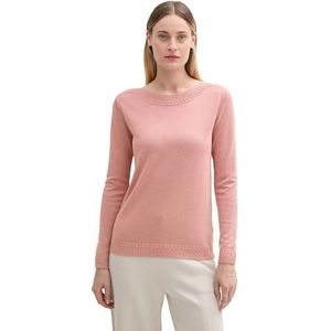 TOM TAILOR Pull pour femme, 24560 - Blush Rose mélangée, XXL