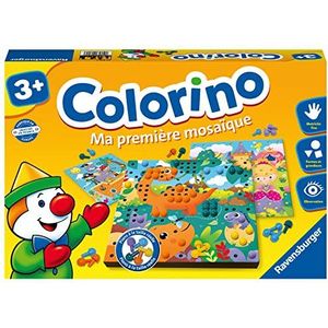Ravensburger Colorino: Bordspel voor kinderen +8 jaar, met 12 kaarten en 200 kleurenspeelstenen - Frans