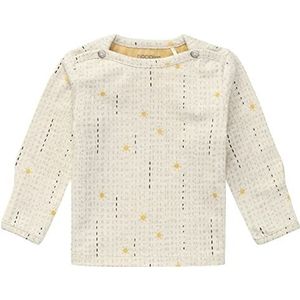 Noppies Baby Habra Unisex shirt met lange mouwen Alloverprint RAS1202 Oatmeal - P611, 74, RAS1202 Oatmeal - P611