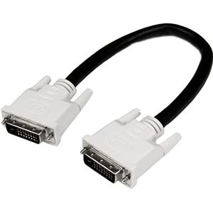 StarTech.com Dual Link DVI Cable - 1 ft - Male to Male - 2560x1600 - DVI-D Cable - Computer Monitor Cable - DVI Cord - Video Cable (DVIDDMM1)