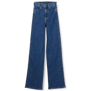 Dr. Denim Moxy Straight Jeans Dames, Pyke Plain Dark Blue