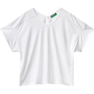 United Colors of Benetton T-shirt 3pqyd1040 T-shirt voor dames (1 stuk), Wit 101