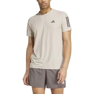 adidas Own The Run T-shirt met korte mouwen voor heren, Wonder Beige