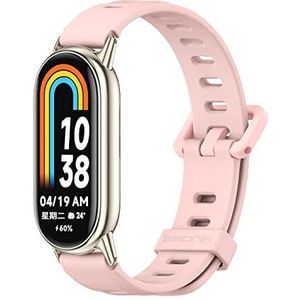 CHULN Sportarmband compatibel met Xiaomi Mi Band 8, reservearmband, Mi Band 8, zacht en waterdicht, van siliconen