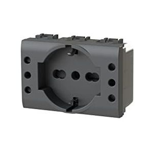 4Box - Inbouwstopcontact P503 compatibel met Bticino® LivingLight™ antraciet