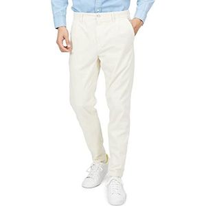 BOSS Hommes Schino-Shyne Pantalon Tapered Fit en Velours côtelé de Coton Stretch, Blanc, 40W / 34L