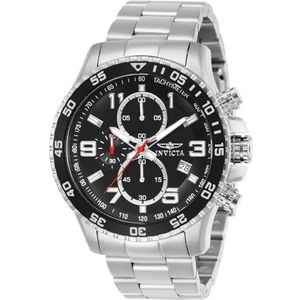 Invicta Specialty - Herenhorloge kwarts van roestvrij staal - 45 mm, zilver/zwart, Horloge