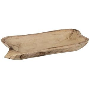 BigBuy Home Dienblad van natuurlijk hout, 46 x 24 x 5 cm