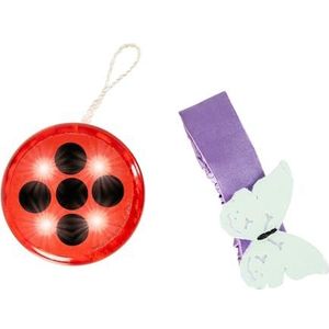 Rubies Yo-yo Ladybug accessoireset voor meisjes, met licht en armband, officiële Miraculous Ladybug voor carnaval, Halloween, verjaardag, geschenken