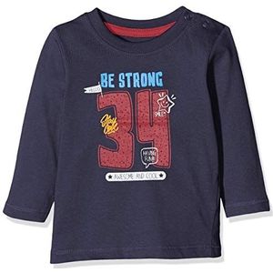 Blue Seven Mini jongens shirt met lange mouwen met opschrift Sweat-Shirt Baby Jongens, blauw (dark blue orig 574)