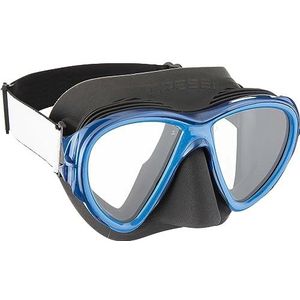 CRESSI Fiji masker - duiken en snorkelend masker, zwart/blauw, één maat, uniseks volwassenen